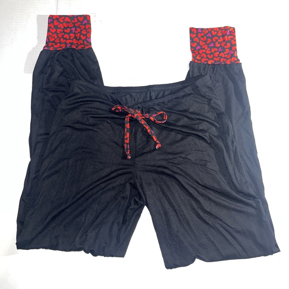 NWT HANKY PANKY  SIGNATURE MADE IN USA SUPER SOFT PAJAMA BOTTOMS XS HEARTS